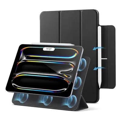 for iPad Pro inch Case (2024), Powerful Magnetic Attachment, Slim Trifold Stand Case, Supports A