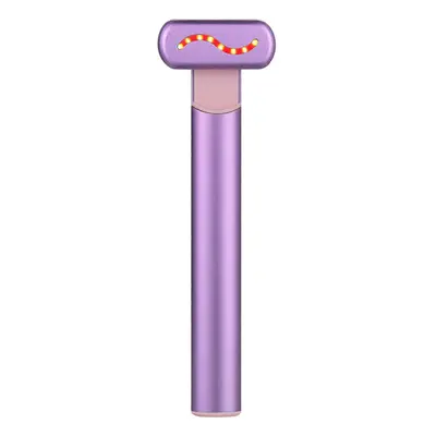 (Purple) Bio Microelectricity RF Eye Lifting Wand for Eye Face&Neck Beauty Massager 4-in-1 Micro