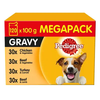 Pedigree Adult Dog Food Pouches Mixed Selection in Gravy