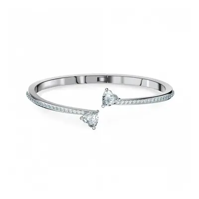 Swarovski Attract Soul Bangle White Rhodium Plated Bangle - Size