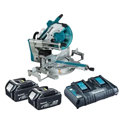 Makita DLS211ZU Mitre Saw Twin 18v / 36v Cordless Brushless LXT 305mm + 2x 5.0AH