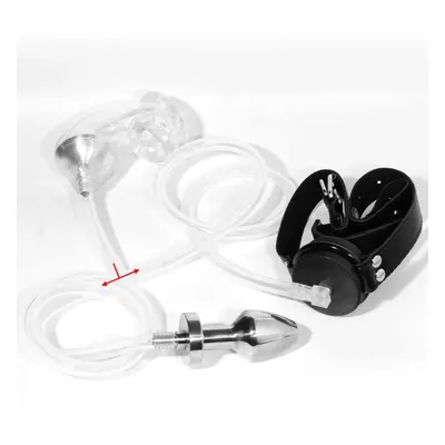 (transparent) Silicone Mouth Plug Anal Plug Cock Lock Gay Slave Sex Toy Male Urethral Chastity B