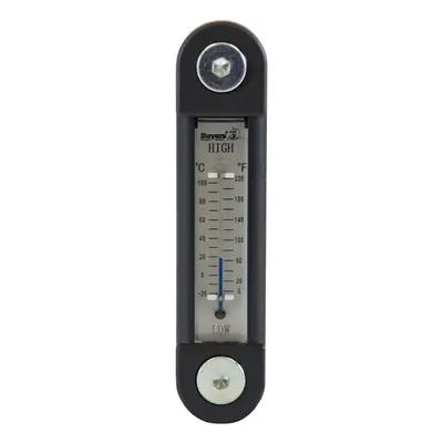 Buyers Products LDR02A Black and Silver Oil Level Gauge with Thermomet