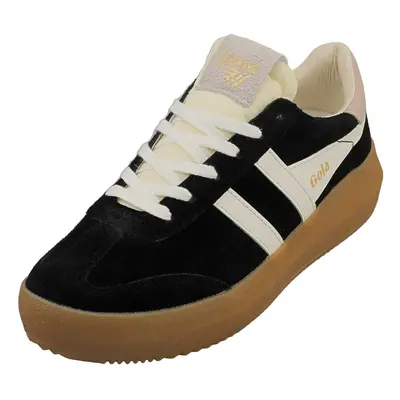 (5) Gola Athena Womens Fashion Trainers in Black Off White