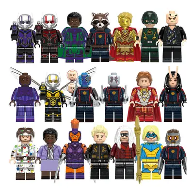 (Style D 20pcs) 20pcs Superhero building block wasp female ant Minifigures toy fit Lego