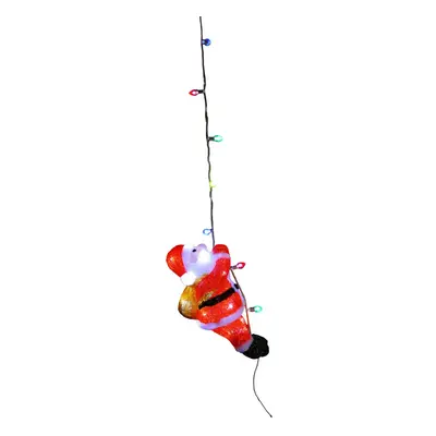 Noma Acrylic Santa Climbing Light String : Plug In with Timer