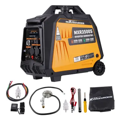 3500W Dual Fuel Portable Inverter Generator,Electric Start,Petrol