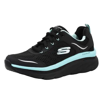 Skechers Womens Dlux Walker-Infinite Motion Sneaker BlackAqua