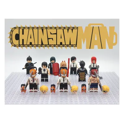 Chainsaw Man Anime Series Custom Minifigures Set 10pcs