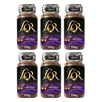 L'OR Intense Instant Coffee 150g (Pack of Jars, Total 900g)