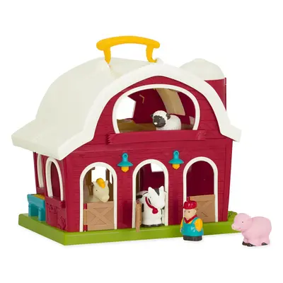 Battat Ã¢ÂÂ Big Red Barn Ã¢ÂÂ Animal Farm Playset for Toddlers 18m+ (6 pieces)