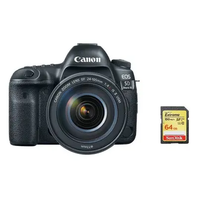 CANON EOS 5D IV KIT 24-105MM F4L IS II + SanDisk Extreme 64G SD card