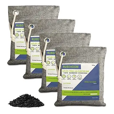 Nature Fresh Air Purifier Bags Activated Bamboo Charcoal Air Purifying Bag4 Pack Odor Eliminator