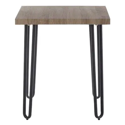 Sleek Borough Side Table, Slightly Angled Legs Table By The Couch, Veneer Top Bed Side Table For