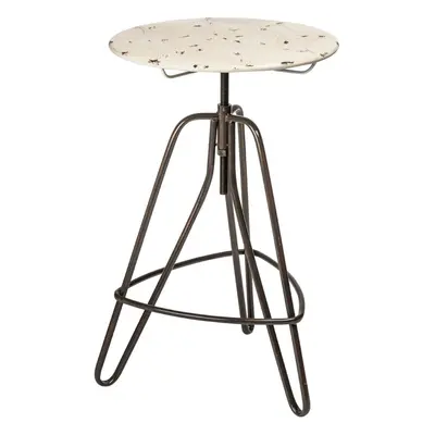 Premier Housewares Artisan Cream Metal Table