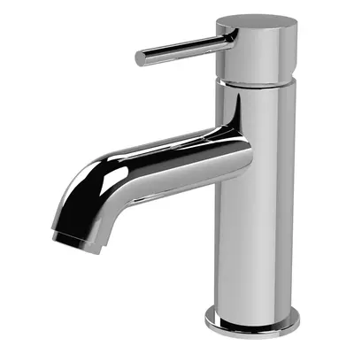 Contemporary Round Mono Basin Mixer Tap & Push Button Waste - Chrome - Balterley