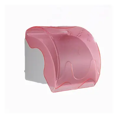 (Pink) Wall Mounted Waterproof Paper Holder Bathroom Paper Roll Holder