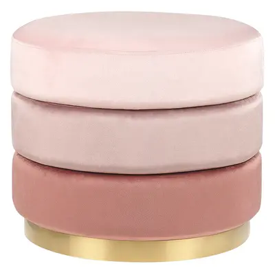 Pouffe LOUIN Pink Velvet cm cm