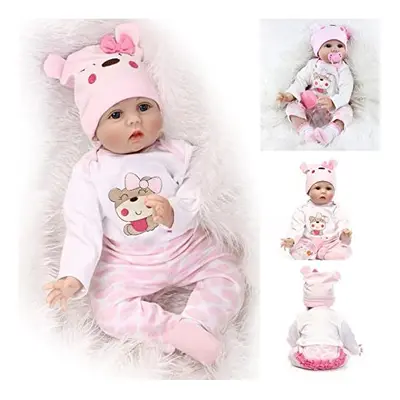 ZIYIUI inch cm Reborn Dolls Baby Girls Lifelike Soft Silicone Vinyl Reborn Babies That Look Real