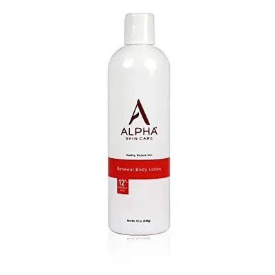 Alpha Skin Care Renewal Body Lotion | Anti-Aging Formula |12% Glycolic Alpha Hydroxy Acid (AHA) 