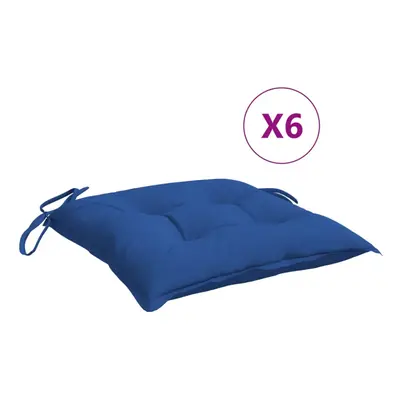 vidaXL Chair Cushions pcs Blue 15.7""x15.7""x2.8"" Fabric