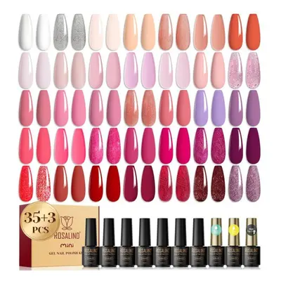 Rosalind 6/38/48 Colors Gel Nail Polish Set Gel Lacquer For Soak Off Uv Led Manicure Gel Semi Pe