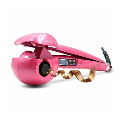 (pink, EU PLUG) Automatic Hair Curler Styling Tools Curlers Wand Ceramic Heating Care Wave Curl 