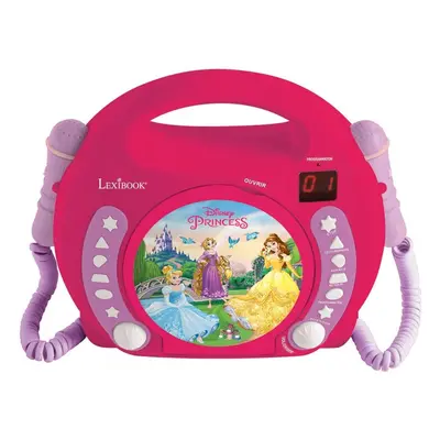 Lexibook RCDK100DP Disney Princess Portable CD Player with Microphone