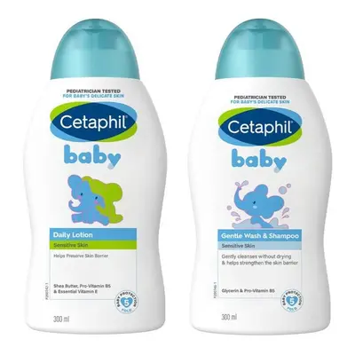 Cetaphil Baby Daily Lotion With Shea Butter & Baby Gentle Wash