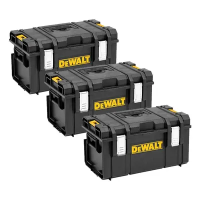 3x Dewalt Toughsystem DS300 Tough System Case Tool Box Storage Box Stackable 35L