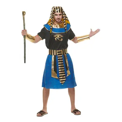 (as the picture, L) Adult Men Egyptian Pharaoh Costume Carnival Party Native Egyptian Cosplay Su