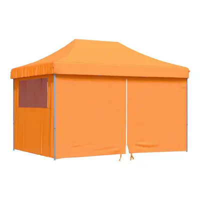 (orange, with sidewalls) vidaXL Foldable Party Tent Pop-Up with Sidewalls Patio Gazebo Canopy Sh