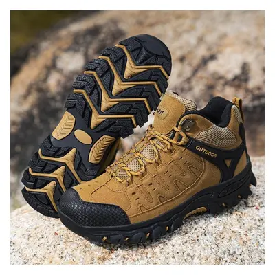 (khaki, 47) Men&apos;s Outdoor Hiking Shoes Ankle Boots