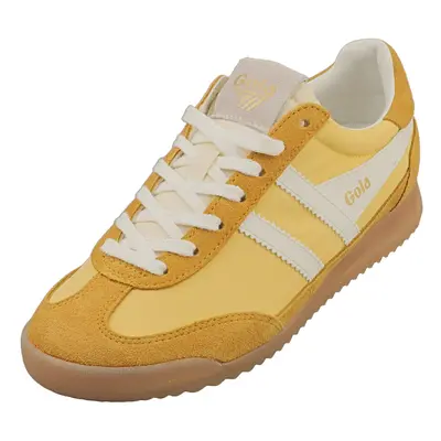 (6) Gola Firefly Womens Fashion Trainers in Yellow White