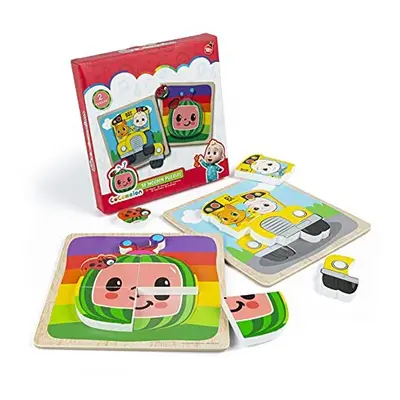 CoComelon 3D Wooden Puzzles x Wooden 3D Puzzle Boards for Kids 18months + - Early Development &A