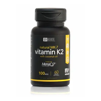 Sports Research Vitamin K2 (MK7) 100mcg; Supports Calcium Absorption and Heart Health; Enhanced 