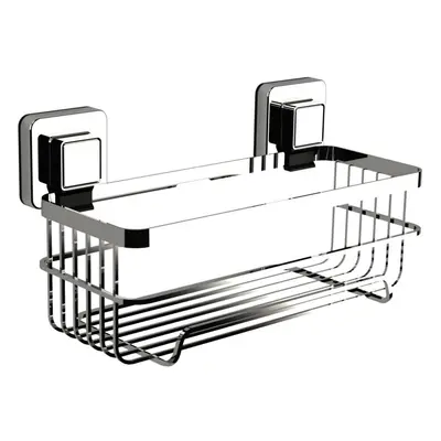 (Pushloc Wall Mounted Suction Bottle Basket) Pushloc Wall Mounted Suction Bathroom Storage