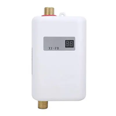 Mini Electric Water Heater 3000W Tankless Instant Hot Water Heater Boiler with LCD Display Under