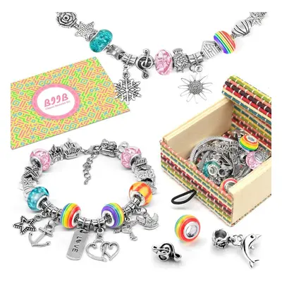 Biib Girls Charm Bracelet Making Kit - Gifts for Teenage Girls Girls Jewellery Making Kits for K