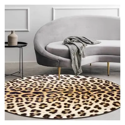 (100cm) Leopard Animal Living room Soft Non Slip Mat Rug