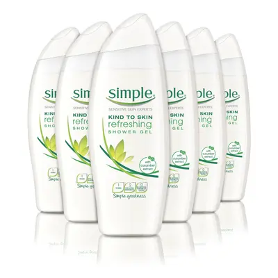 Simple Kind to Skin Shower Gel Refreshing ml - Pack of