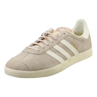 (11.5) adidas Gazelle Mens Fashion Trainers in Wonder Beige Off White