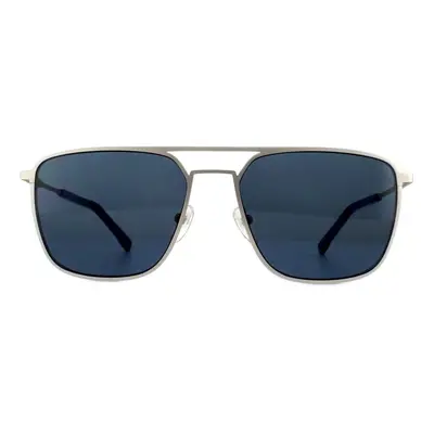 Lacoste Sunglasses L194S Matt Silver Blue