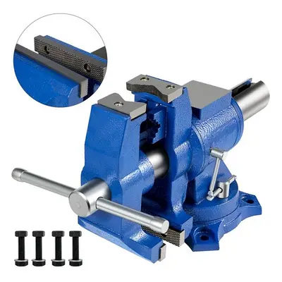 Vevor DGNTQQMZT94660001V0 in. Heavy Duty Double Swivel Rotating Bench Vise