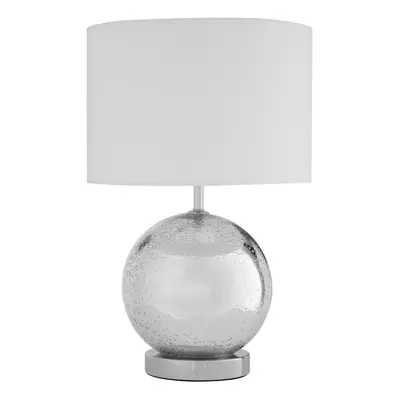 Premier Housewares Naomi White Fabric Shade Table Lamp