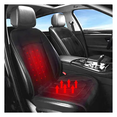 Luxury Heated Car Seat Cushion Heater Aftermarket Universal Fit 12V Cold Winter