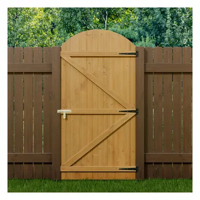 (90*180cm) Semi Braced Arch Top Strong Wooden Garden Gate