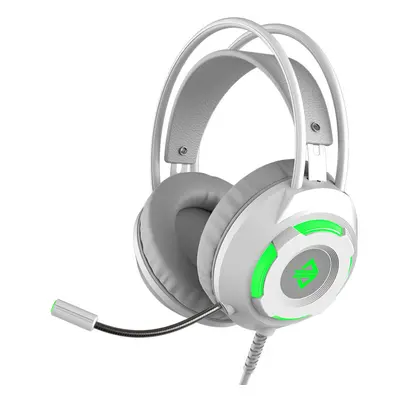 (White) Game Headset 7.1mm + USB interface Bass Gaming Stereo Headphones Earphone with Microphon