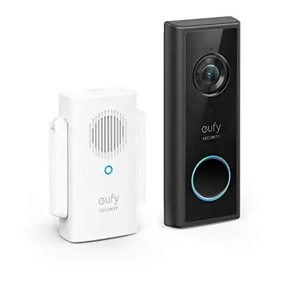 eufy Security Battery Video Doorbell Kit with Chime WireFree Doorbell with Wireless Chime WiFi C