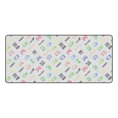 Extra Large Mouse Pad Emoticons / Game Console Patterns Anti-slip Rubber Gaming Keyboard Pad 900